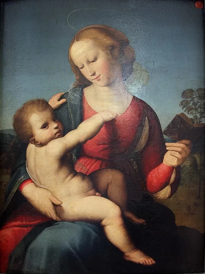 Madonna col bambino (da madonna colonna di raffaello)
